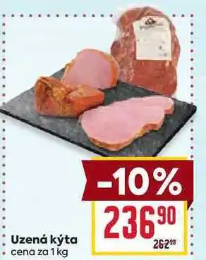 Billa Uzená kýta cena za 1 kg nabídka