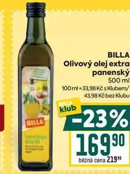 Billa BILLA Olivový olej extra panenský 500 ml nabídka