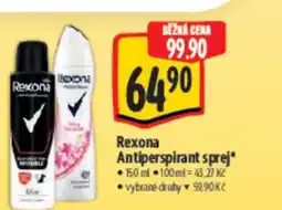 Albert Rexona Antiperspirant sprej nabídka