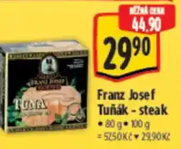 Albert Franz Josef Tuňák - steak nabídka