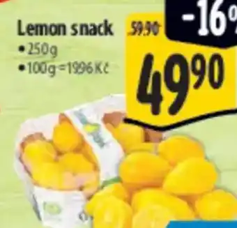 Albert Lemon snack nabídka