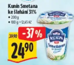 Albert Kunín Smetana ke šlehání 31% nabídka