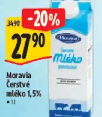 Albert Moravia Čerstvé mléko 1,5% nabídka