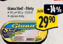 Albert Giana Sleď - filety nabídka