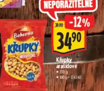 Albert Křupky arašidové nabídka