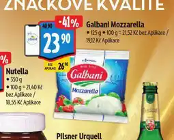 Albert Galbani mozzarella nabídka