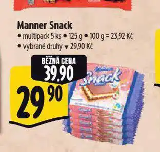 Albert Manner snack nabídka