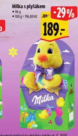 Albert Milka s plyšákem nabídka