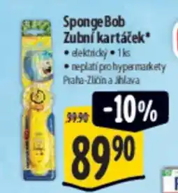 Albert Sponge Bob Zubní kartáček nabídka