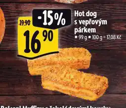 Albert Hot dog s vepřovým párkem nabídka