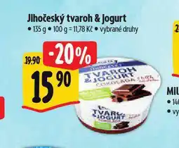 Albert Jihočeský jogurt & tvaroh nabídka