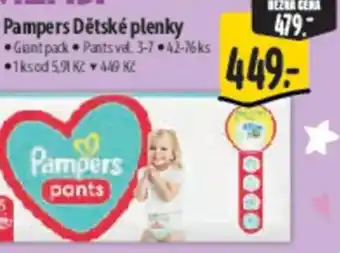 Albert Pampers Dětské plenky nabídka