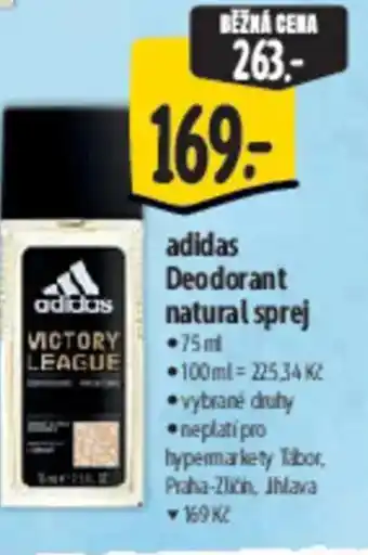 Albert adidas Deodorant natural sprej nabídka