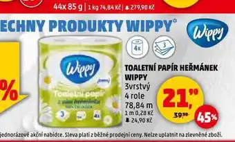 Penny Market Wippy toaletní papír nabídka