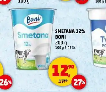 Penny Market Smetana 12% boni nabídka