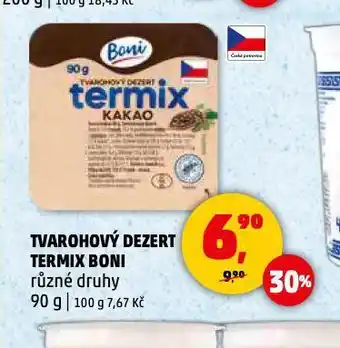 Penny Market Tvarohový dezert termix boni nabídka