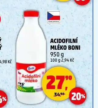 Penny Market Acidofilní mléko boni nabídka