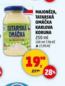 Penny Market Tatarská omáčka, majonéza karlova koruna nabídka