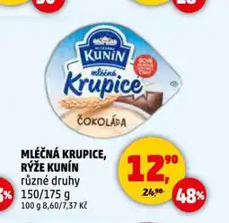 Penny Market Mléčmá krupice, rýže kunín nabídka