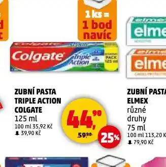 Penny Market Colgate triple action zubní pasta nabídka