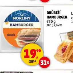 Penny Market Drůbeží hamburger nabídka