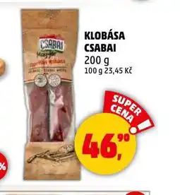 Penny Market Klobása csabai nabídka