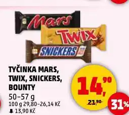 Penny Market Tyčinka mars, twix, snickers, bounty nabídka