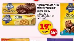 Penny Market Sušenky zlaté club, věnečky opavia nabídka