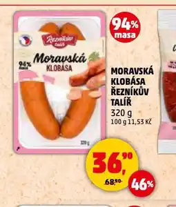 Penny Market Moravská klobása nabídka