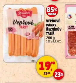 Penny Market Vepřové párky nabídka