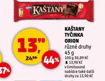 Penny Market Kaštany orion tyčinka nabídka