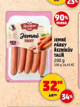 Penny Market Jemné párky nabídka