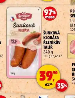 Penny Market Šunková klobása nabídka