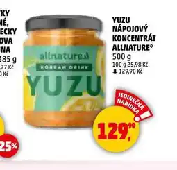 Penny Market Yuzu nápojový koncentrát allnature nabídka