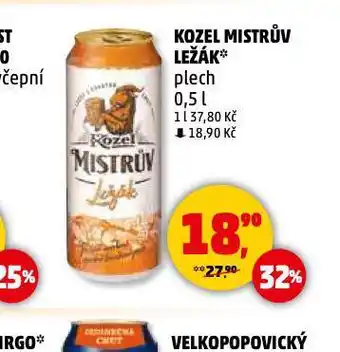 Penny Market Kozel mistrův ležák nabídka