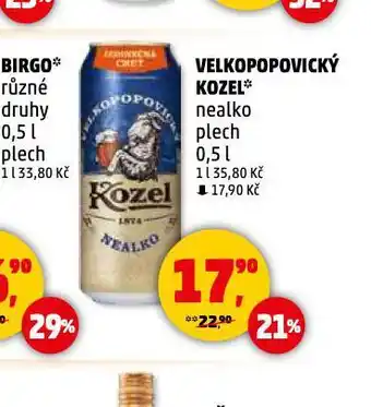 Penny Market Velkopopovický kozel nealko nabídka