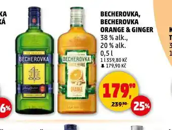 Penny Market Becherovka, becherovka orange & ginger nabídka