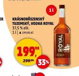 Penny Market Krásnobředzenský tuzemský, vodka royal nabídka