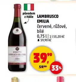 Penny Market Lambrusco emilia nabídka