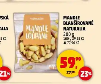 Penny Market Mandle blanšírované naturalia nabídka