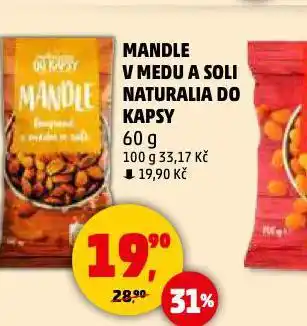 Penny Market Mandle vmedu a soli naturalia do kapsy nabídka