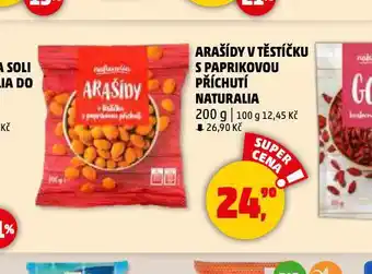 Penny Market Arašídy v těstíčku s paprikovou příchutí naturalia nabídka