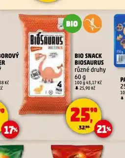 Penny Market Bio snack biosaurus nabídka