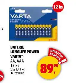 Penny Market Varta baterie longlife power nabídka