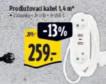 Albert Prodluzovaci kabel 1.4 m nabídka