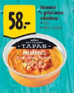 Albert Hummus grilovanou zeleninou nabídka