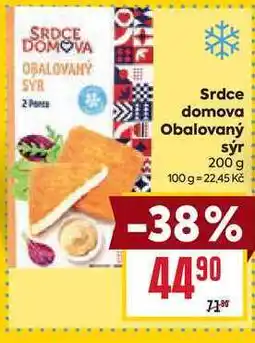 Billa Srdce domova Obalovaný sýr 200 g nabídka