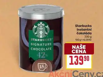 Billa Starbucks Instantní čokoláda 330 g nabídka