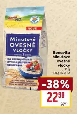 Billa Bonavita Minutové ovesné vločky 350 g nabídka