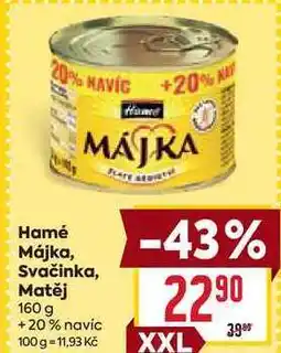 Billa Hamé Májka 160g nabídka